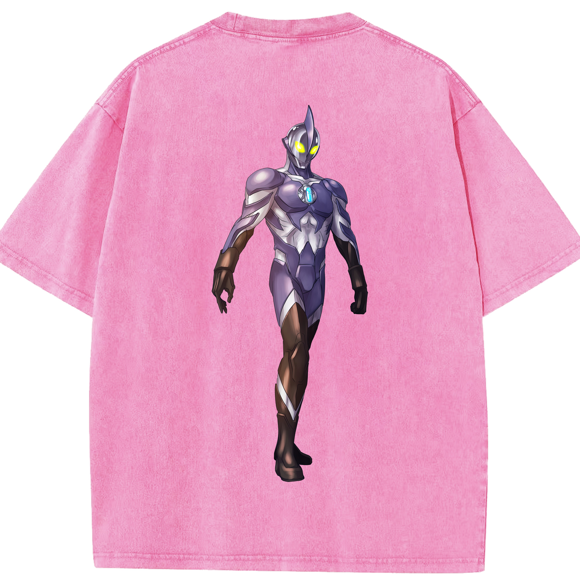 （画像用） ウルトラマン Ultraman 綿100% ヴィンテージ風 半袖Tシャツ（背面プリント）